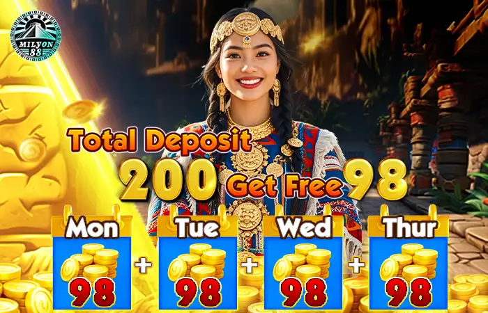 Total Deposit 200 Free 98